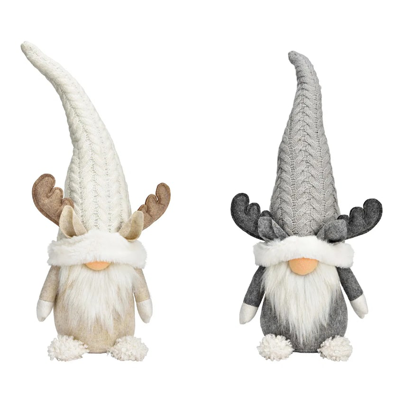 Gnome of textile white, grey 2-fold, , medium-null