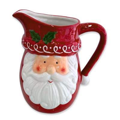 Xmas ceramic santa jar 16x12x17cm, , medium