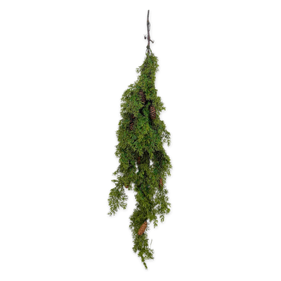 Xmas green artificial branch 1.2m, , medium