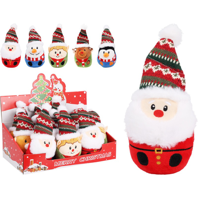 Christmas figurine plush 14cm santa, , medium