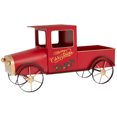 Red metal car merry christmas, , medium