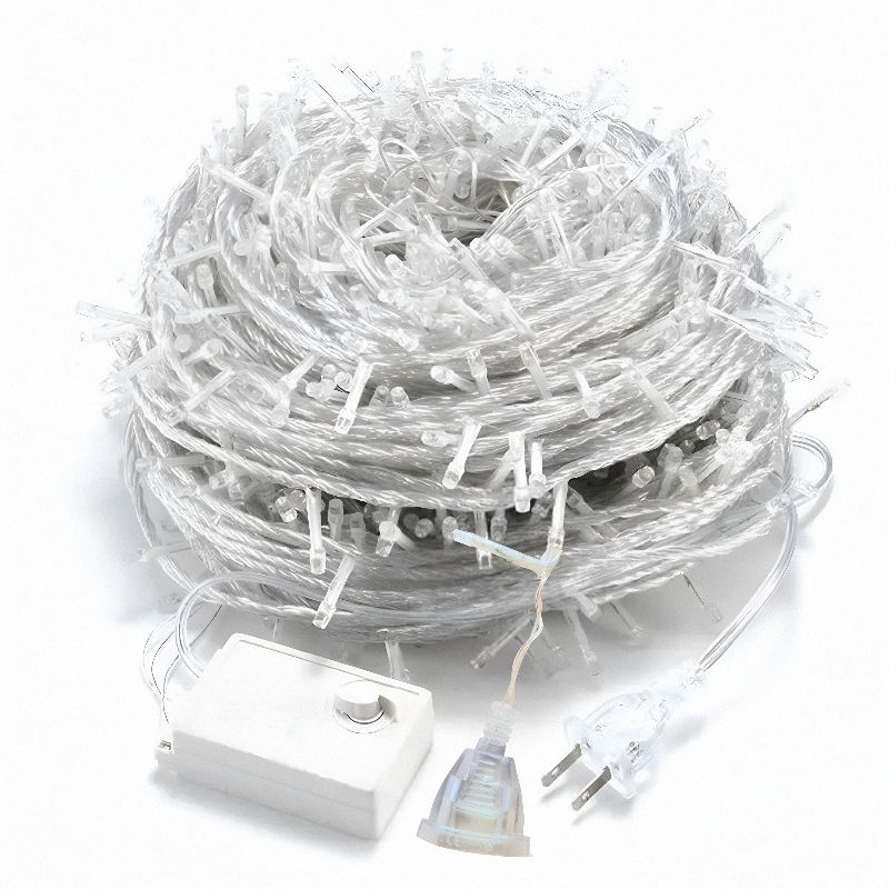 Product image: Χριστουγεννιάτικα λαμπάκια έσω-εξωτερικού με διαφανές επεκτεινόμενο καλώδιο 25m-null