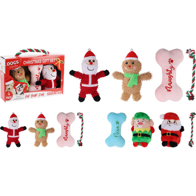 Χριστουγεννιατικο σετ παιχνιδια για σκυλο 4 τεμ. - διαφορα σχεδια, , medium