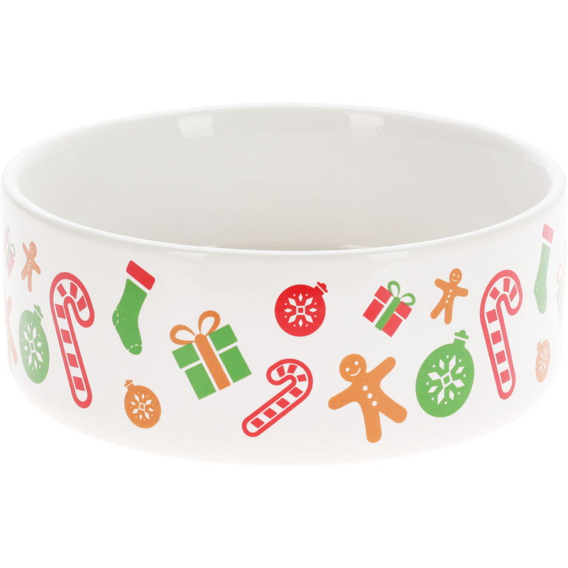 Product image: Christmas dog bowl ceramic 16cm, , medium-null