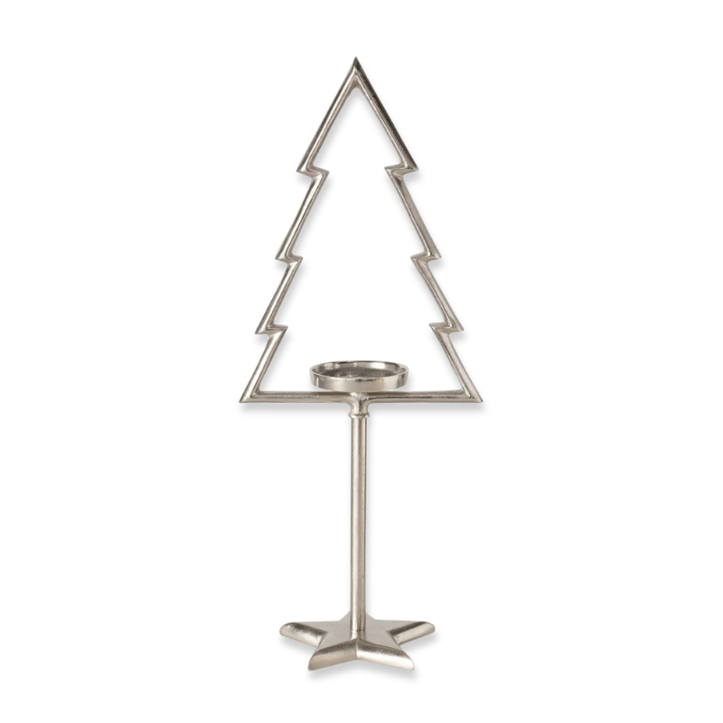 Product image: Alu nickle silver candle holder xmas tree 66.2cm-null
