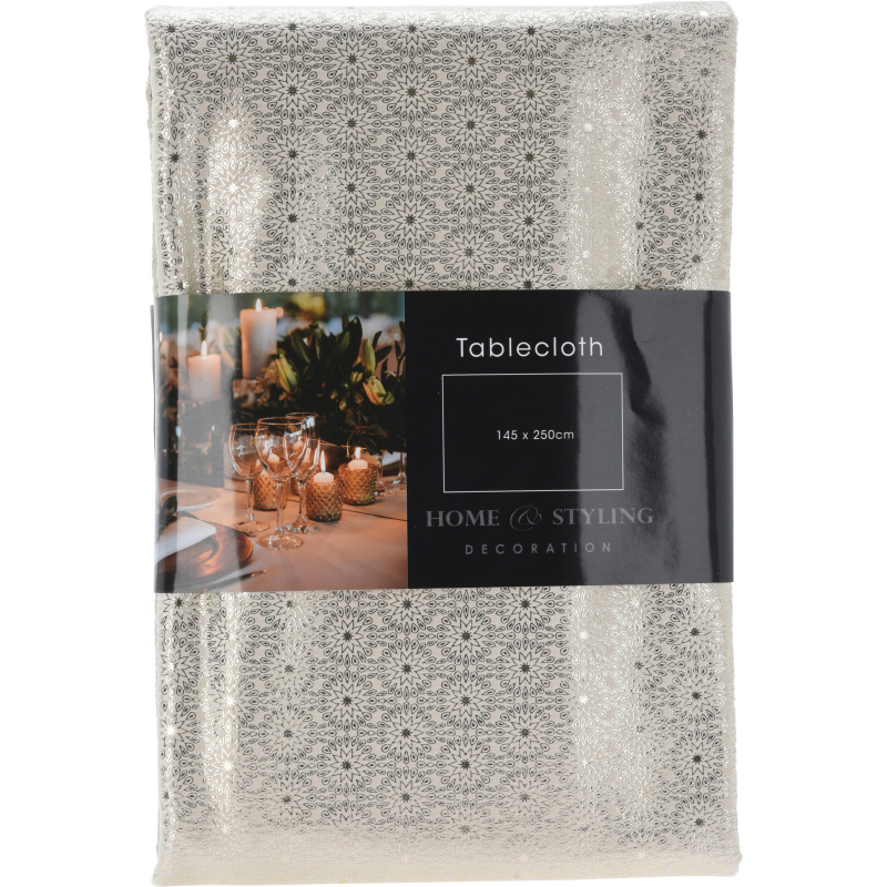 Christmas  table cloth 145x250cm - assorted designs, , medium-null