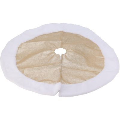 Χριστουγεννιατικη φουστα δεντρου 90cm - χρυση, , medium