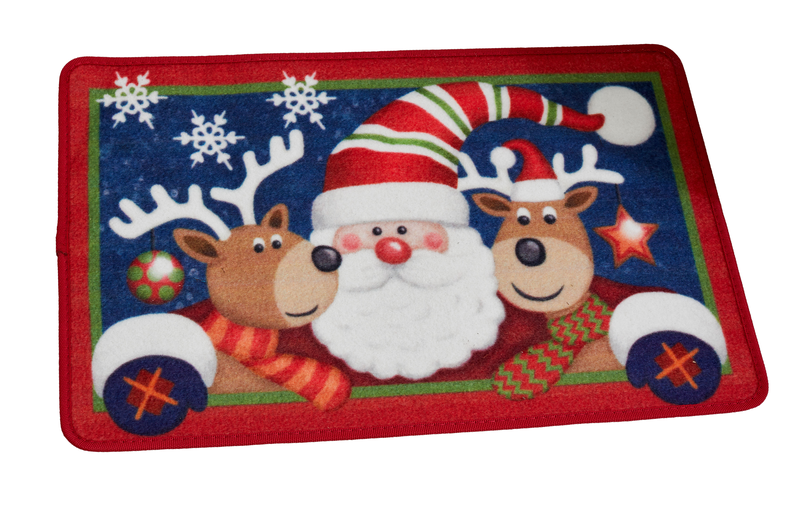 Christmas outside in santa & friends mat 40x60cm, , medium-null