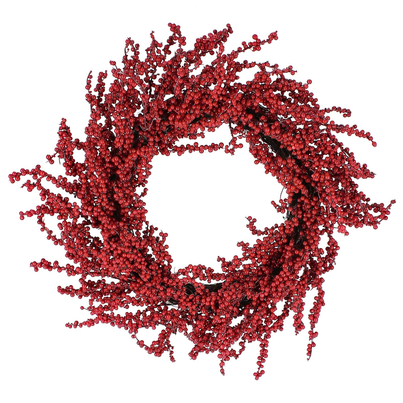 Hollyn red berries wreath d55, , medium-null
