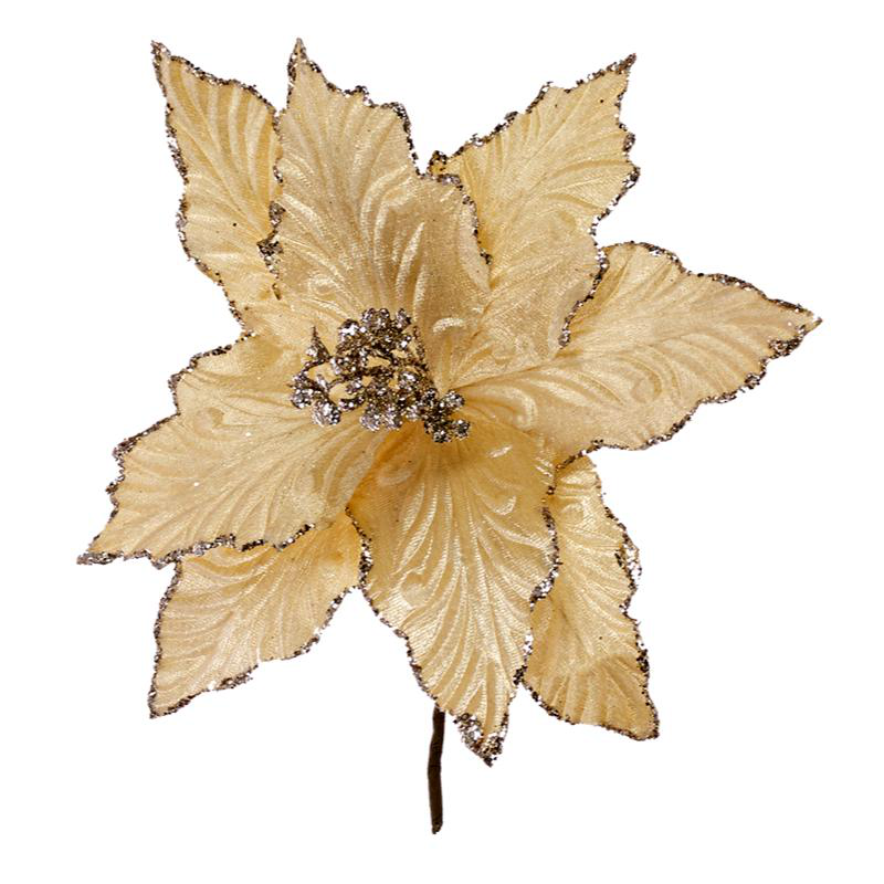 Christmas flower stem - cream, , medium-null