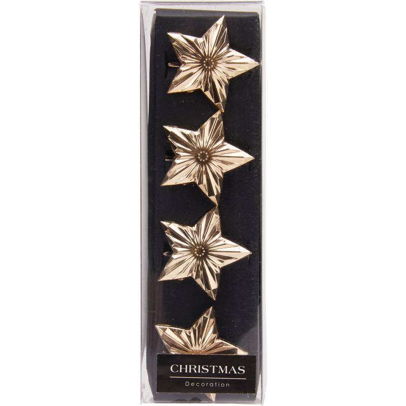 Product image: Christmas napkin rings gold 4pcs - assorted designs, , medium-null