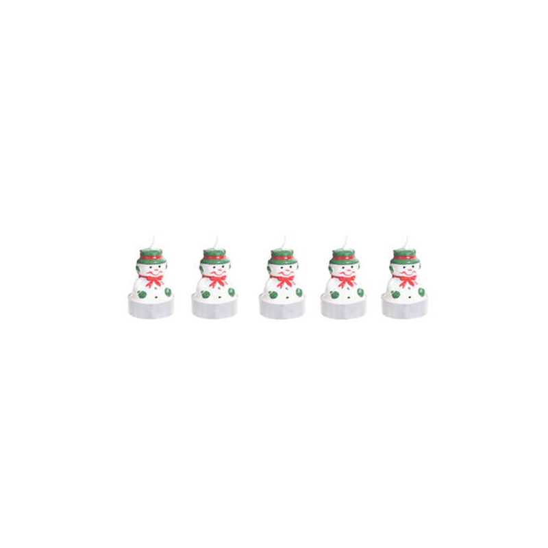 Product image: Christmas candles snowmen 5 pcs, , medium-null
