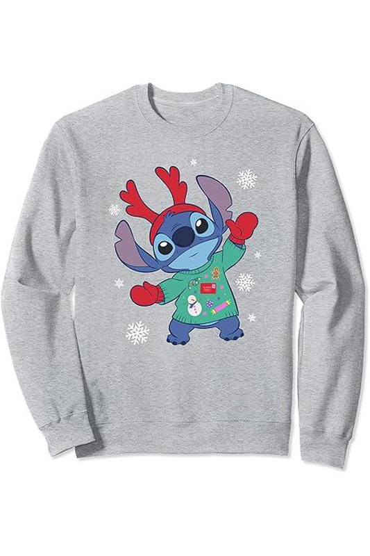 Christmas sweatshirt kids stitch open arms-null