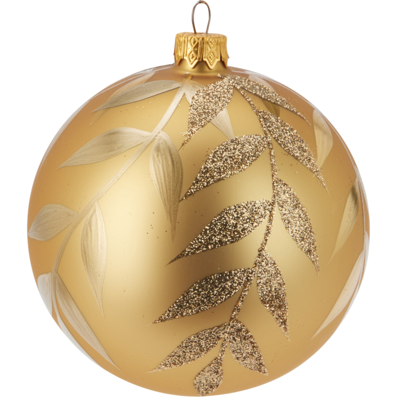 Product image: Christmas xmas ball glass 10cm - assorted designs, , medium-null