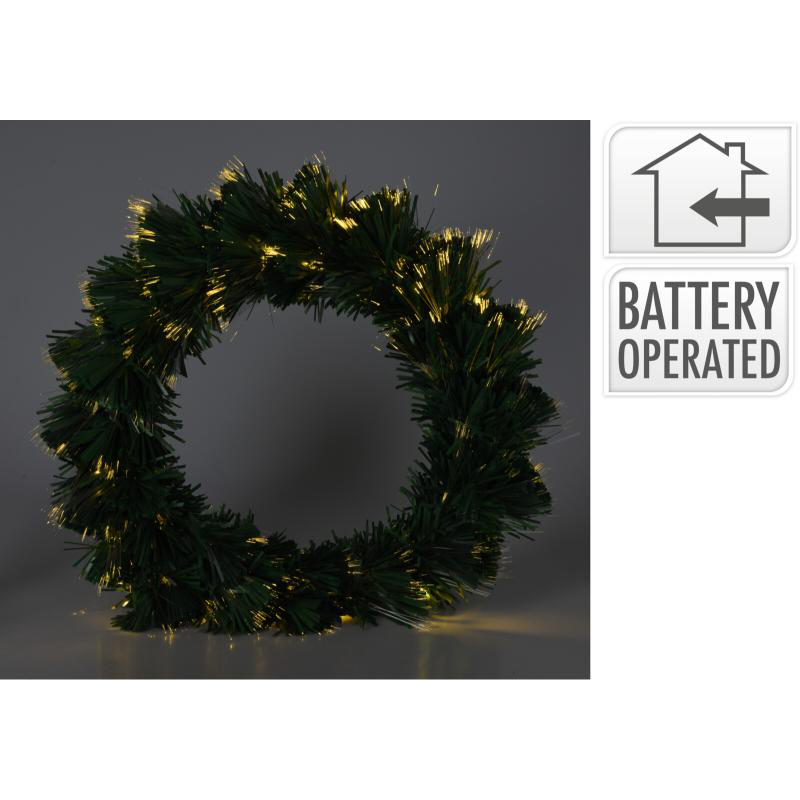 Wreath with optic fiber 50cm, , medium image number null