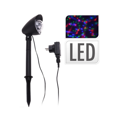 Led projector outdoor or indoor multicolor effect, Black, medium