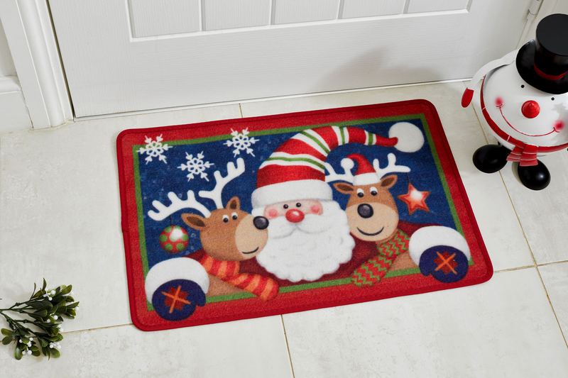 Christmas outside in santa & friends mat 40x60cm, , medium-null