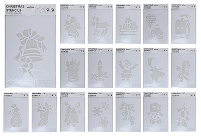 Christmas stencil design 35cm - assorted designs, , medium