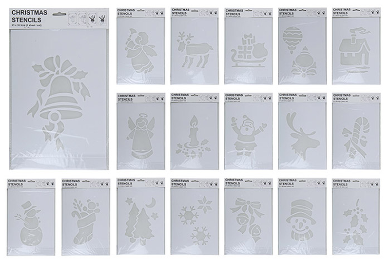 Product image: Christmas stencil design 35cm - assorted designs, , medium-null