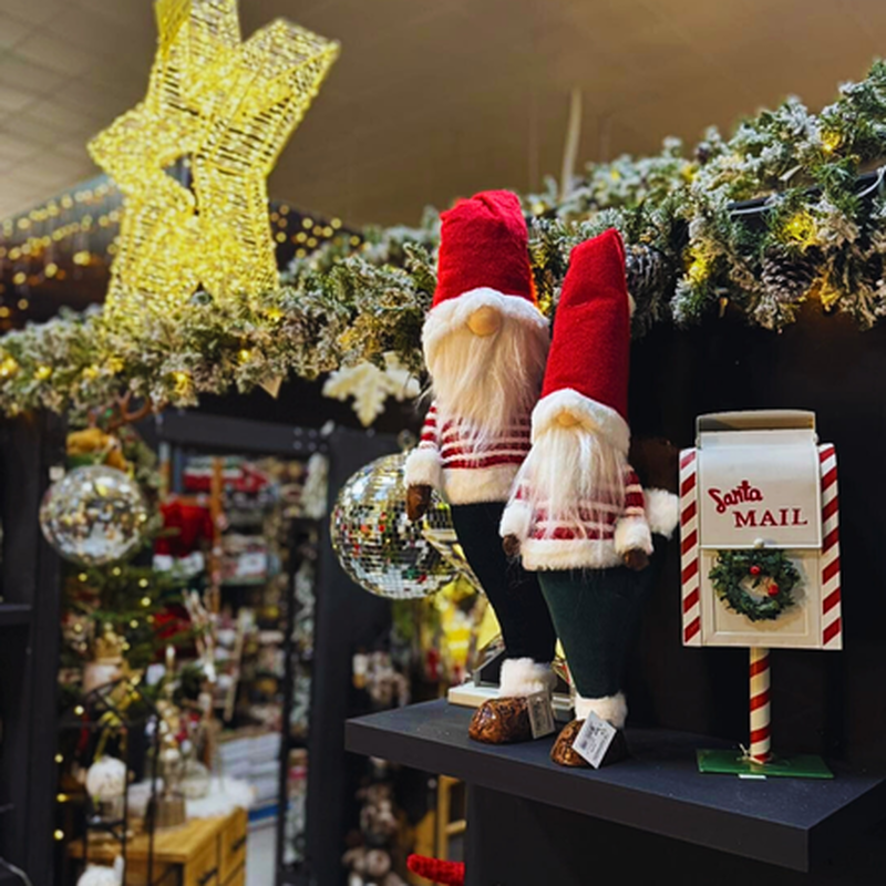 Product image: XMAS SOFT SANTA STANDING GREEN RED HQ259370-36 31x13x92, , medium-null