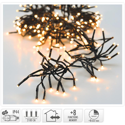 Cluster lights 3000led 22m - warm white, , medium