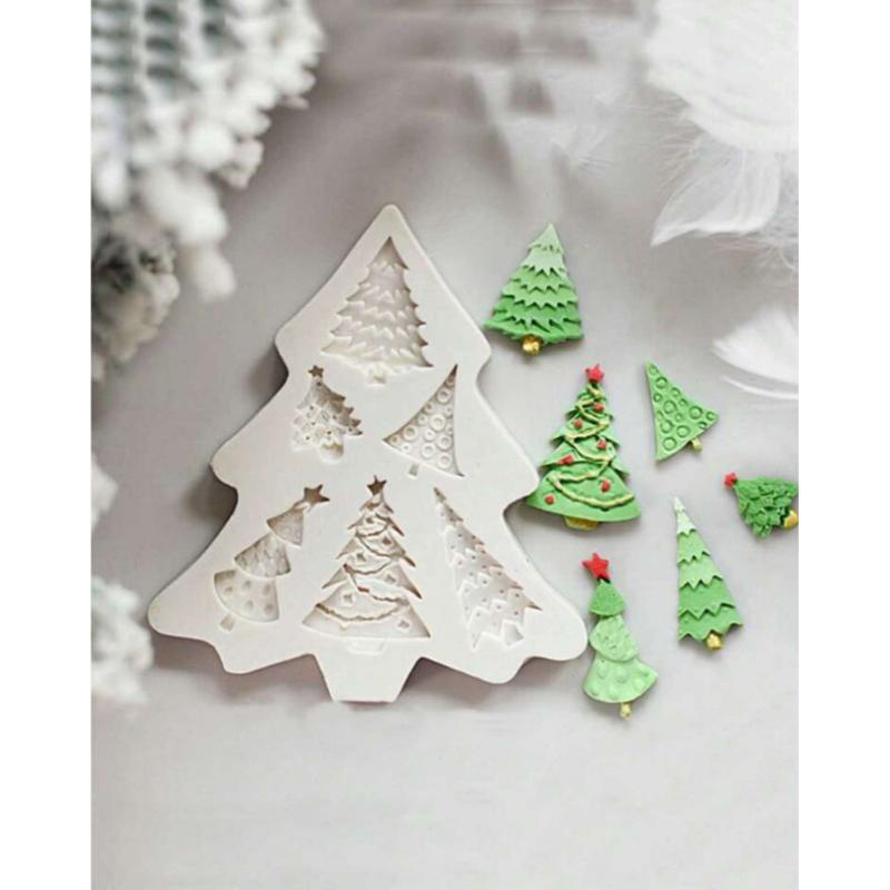 Pentart silicone mold christmas tree 10.7x9.5cm, , medium-null