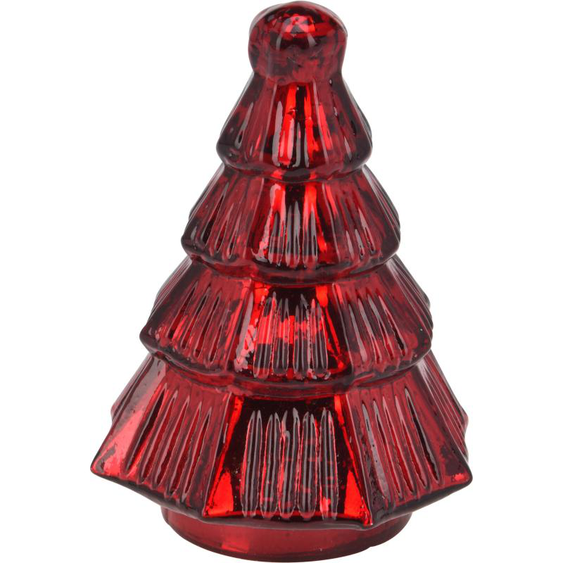 Product image: Christmas glass tree red - assorted designs, , medium-null