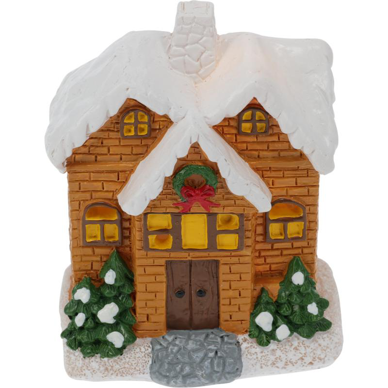 Product image: Christmas house with led 10cm - assorted colors, , medium-null