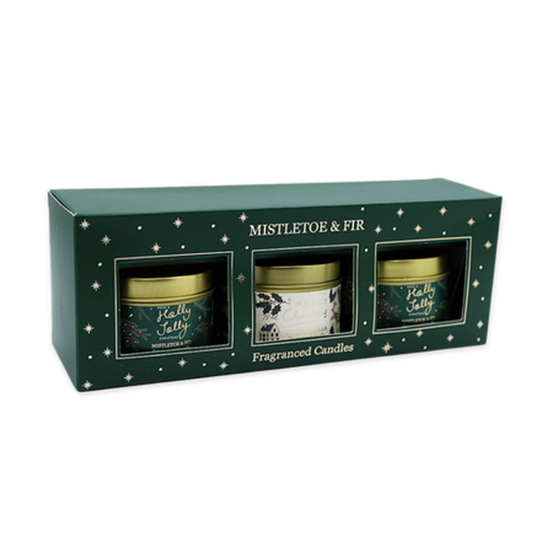 Product image: Xmas candle gift set mistletoe & fir, , medium-null