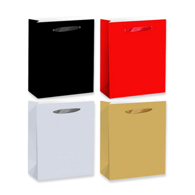 Paper gift bag plain luxury 26x32x10cm (1pc random selection), , medium