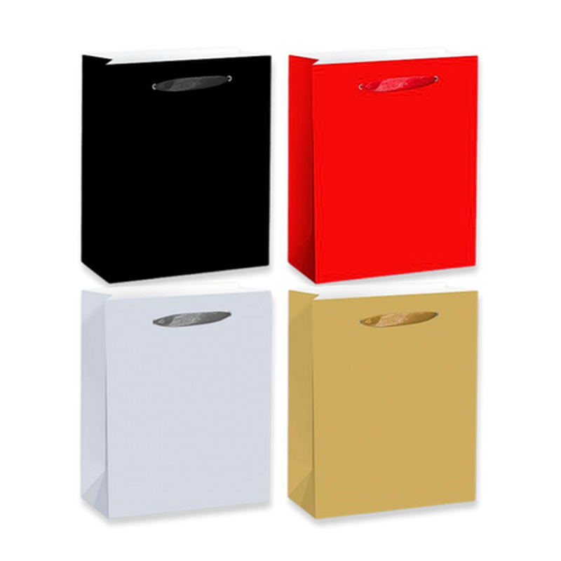 Paper gift bag plain luxury 26x32x10cm (1pc random selection), , medium-null