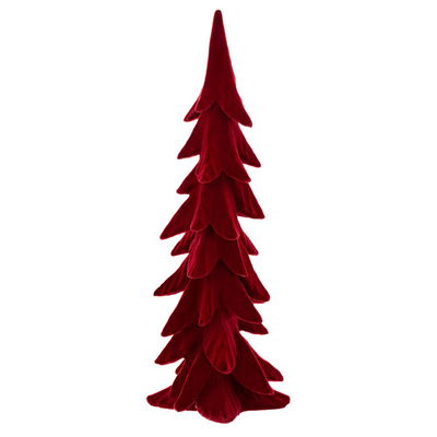 Christmas red velvet christmas tree 16.5x15.5x44cm, , medium