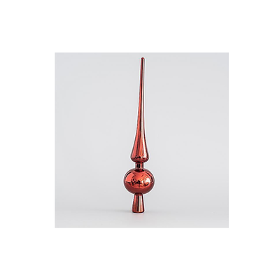 Christmas stick for tree top 28cm red, Red, medium