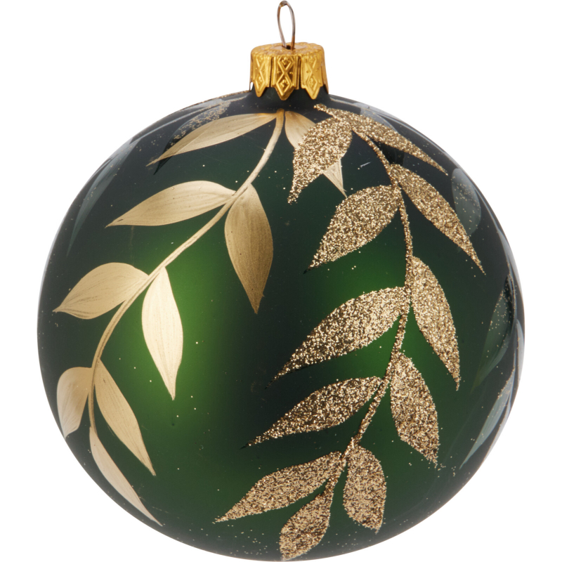 Product image: Christmas xmas ball glass 10cm - assorted designs, , medium-null