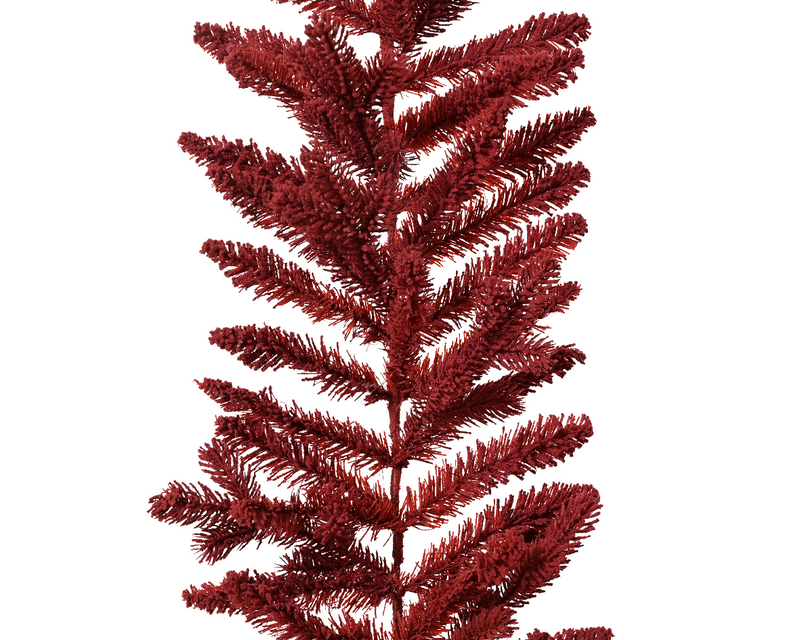Burgundy red garland flock indoor l.270cm, , medium-null