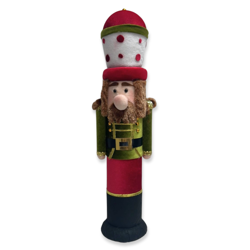 Product image: Xmas velvet nutcracker 13x10x48cm-null