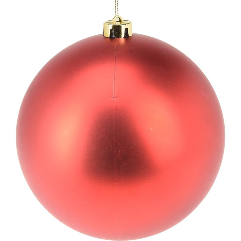 Product image: Christmas ball 18cm red - assorted designs, , medium-null