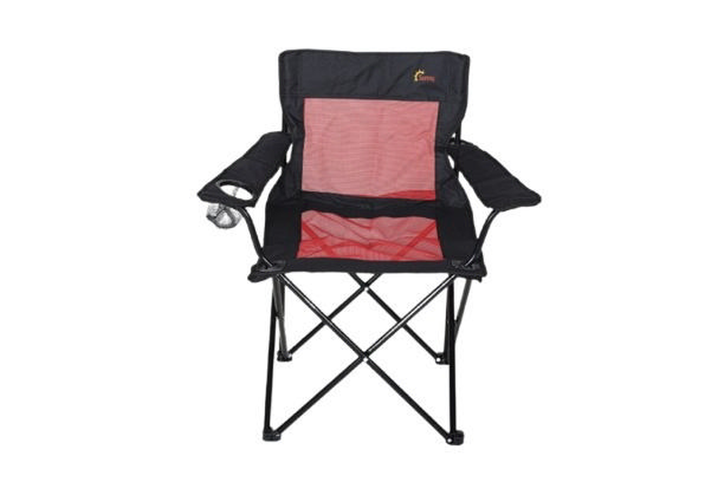 Superbeach dolfin folding beach chair 85x53x81cm - red/black, , medium-null