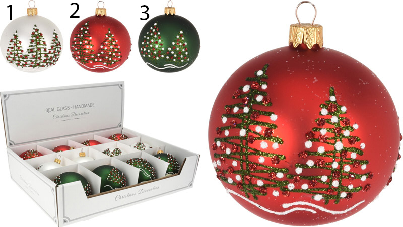 Product image: Christmas ball 8cm - assorted colors, , medium-null