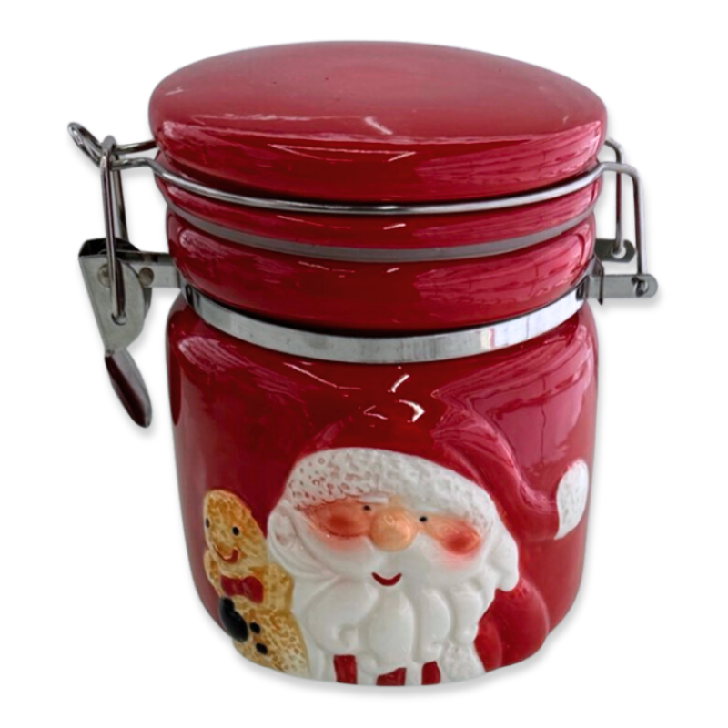 Product image: Xmas ceramic santa coffee jar 10.5x10.5x12cm-null
