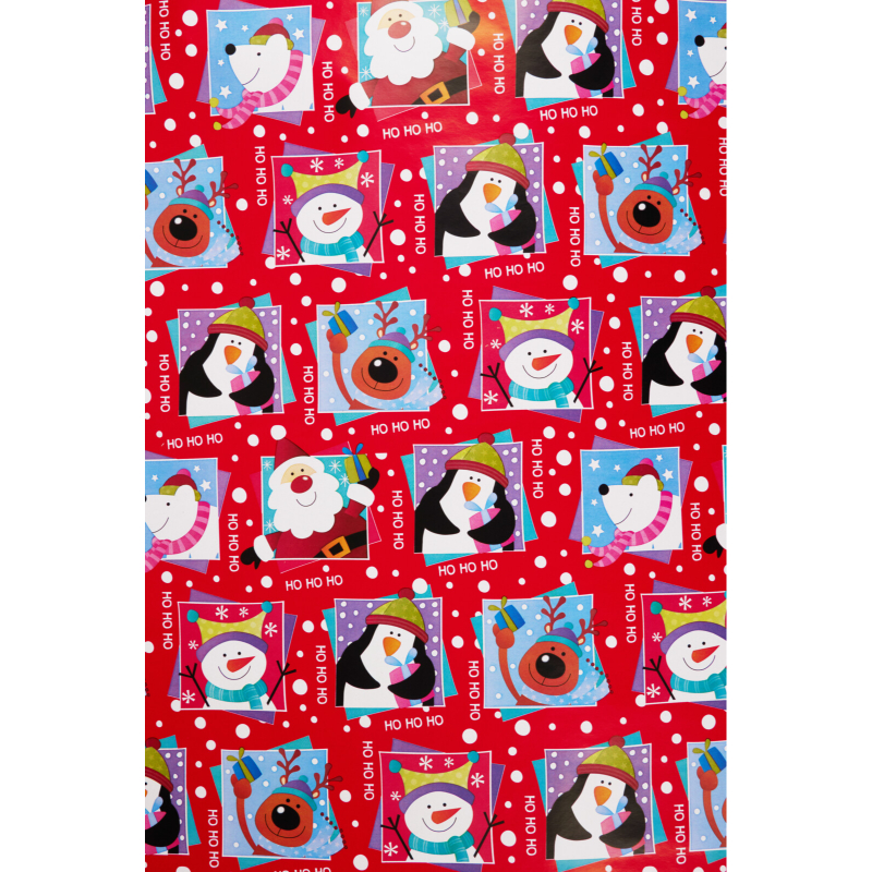 Christmas wrap paper 100x500cm - assorted designs, , medium-null