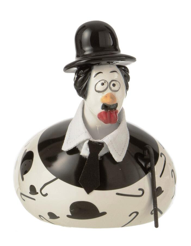 Chicken chaplin ceramic white/black - large , b-null