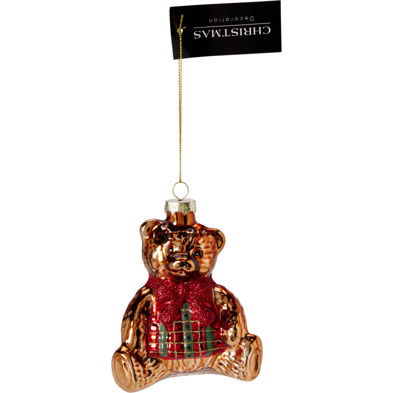 Product image: Χριστουγεννιατικο κρεμαστο διακοσμητικο αρκουδακι 10x6.5x11cm - διαφορα σχεδια, , medium-null