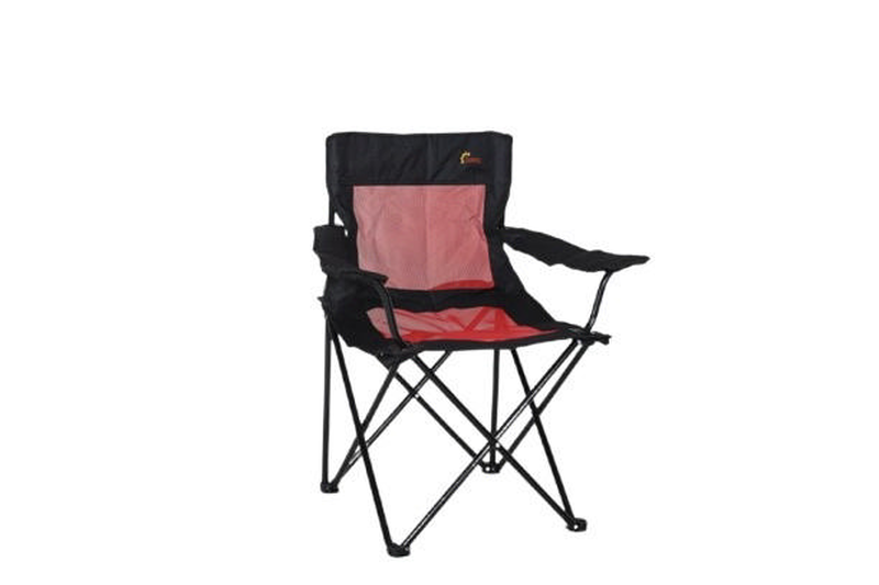 Superbeach dolfin folding beach chair 85x53x81cm - red/black, , medium-null