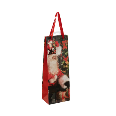 Christmas bottle bag 12,5x9x35,5cm, , medium