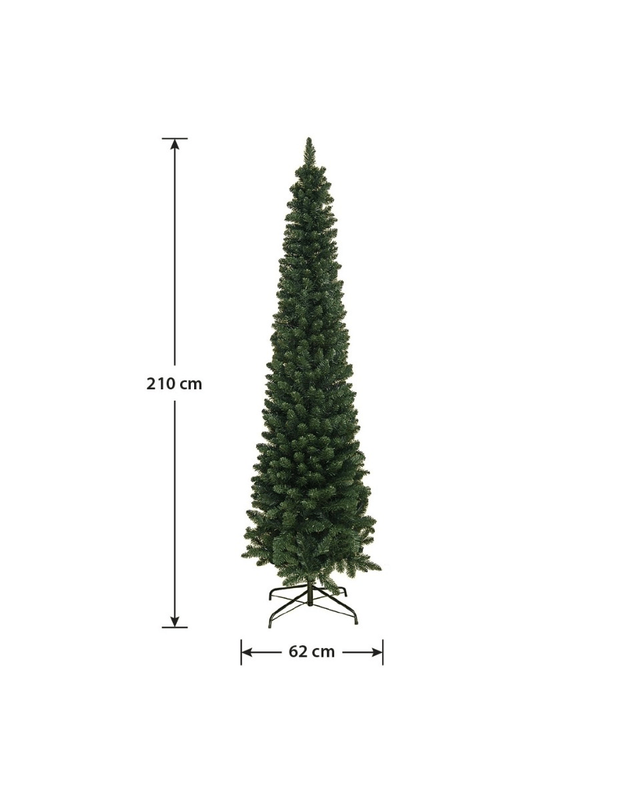 Product image: Christmas tree utah slim pvc 210cm 98482-2, , medium-null