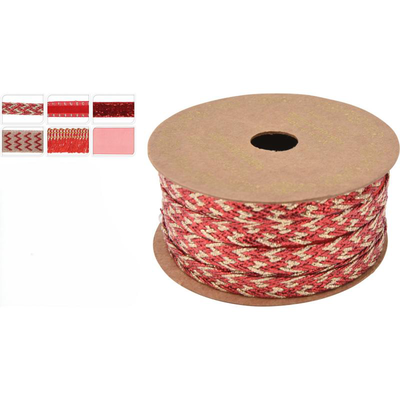 Ribbon 35mmx3m red - assorted designs, , medium
