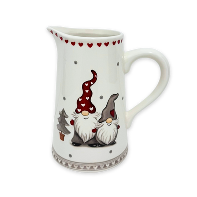 Product image: Xmas ceramic water jar santa dwarf 17x10.5x18.5cm, , medium-null