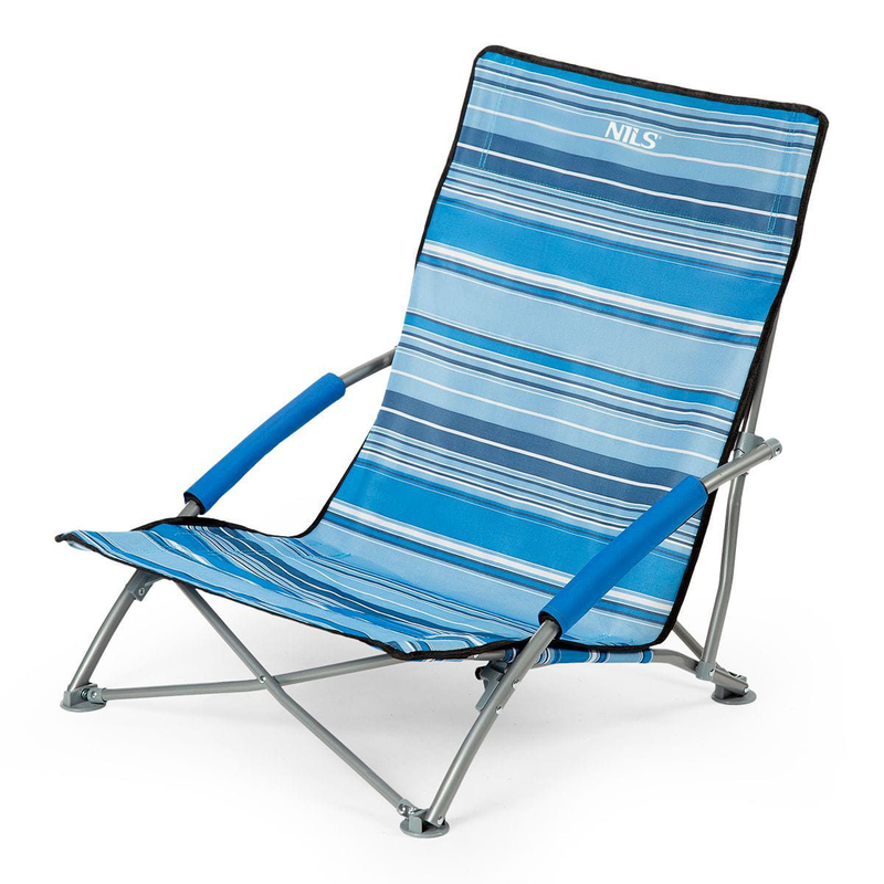 Nils camp nc3035 blue striped beach chair, , medium-null
