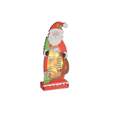Santa claus with lights 32.5cm, , medium